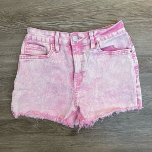YMI Pink Tie-Dye Jean Shorts